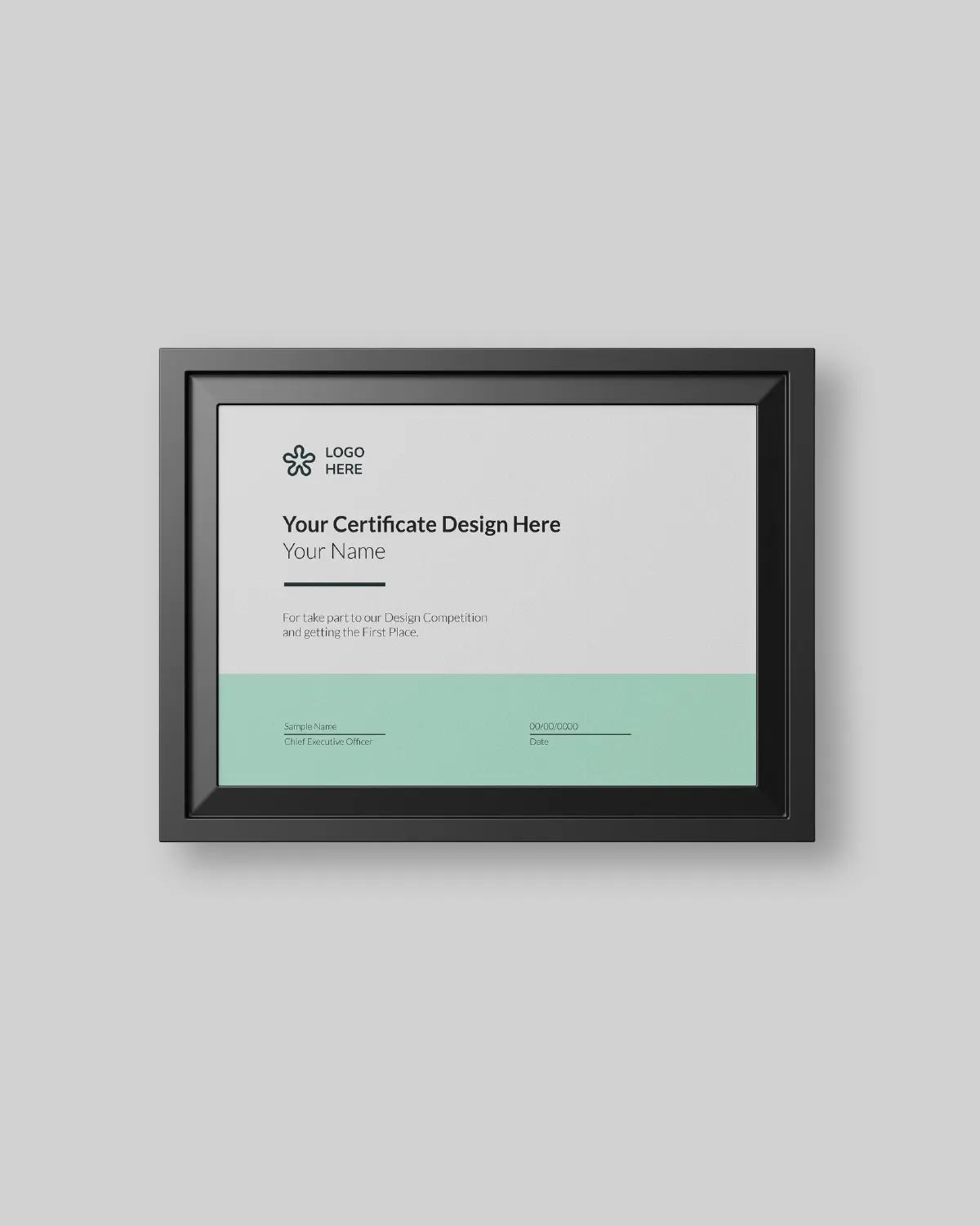 Framed Certificate